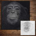 Chimpanzee reusable Mylar stencil