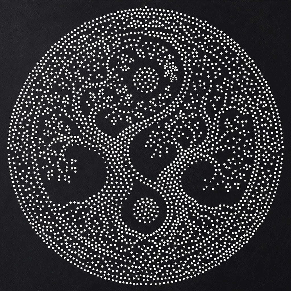 Intricate Yin Yang Tree Medallion reusable Mylar stencil