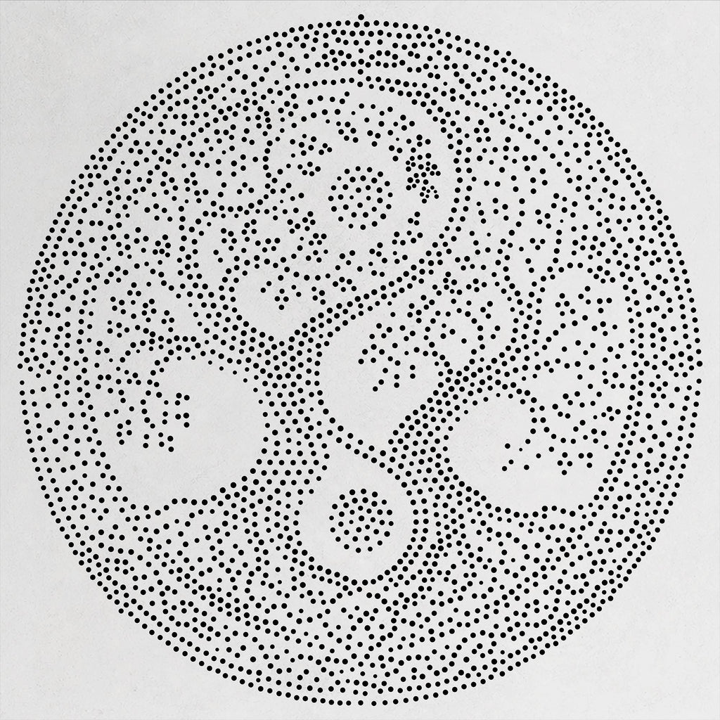 Intricate Yin Yang Tree Medallion reusable Mylar stencil