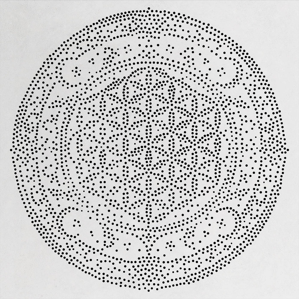 Sacred Geometry Flower Medallion reusable Mylar stencil