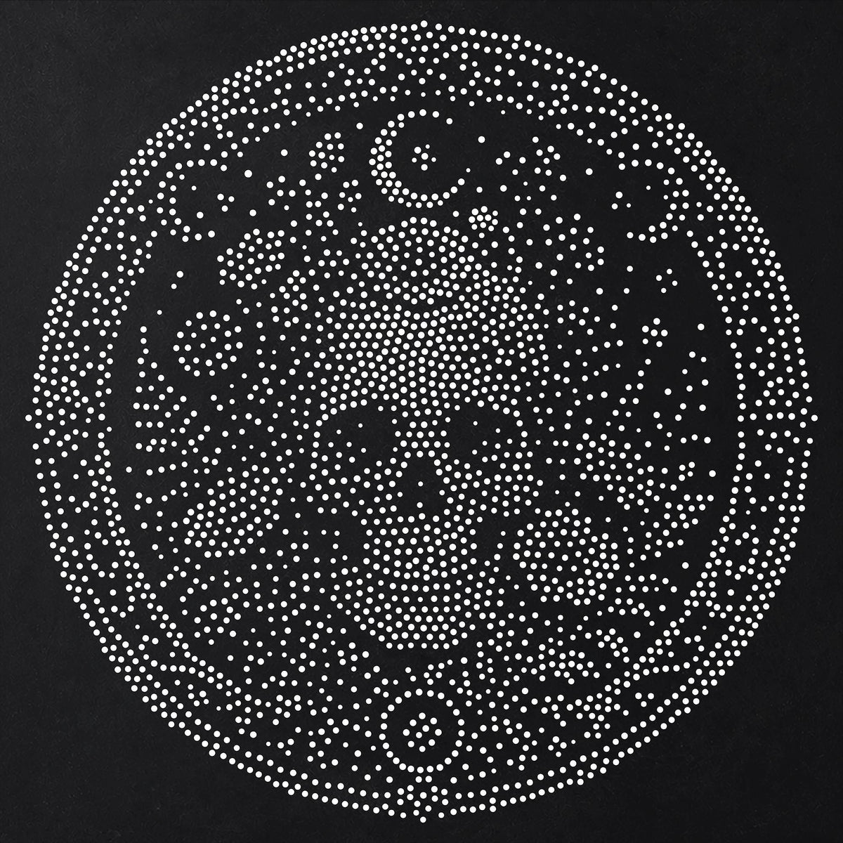 Wildflower Skull Medallion reusable Mylar stencil