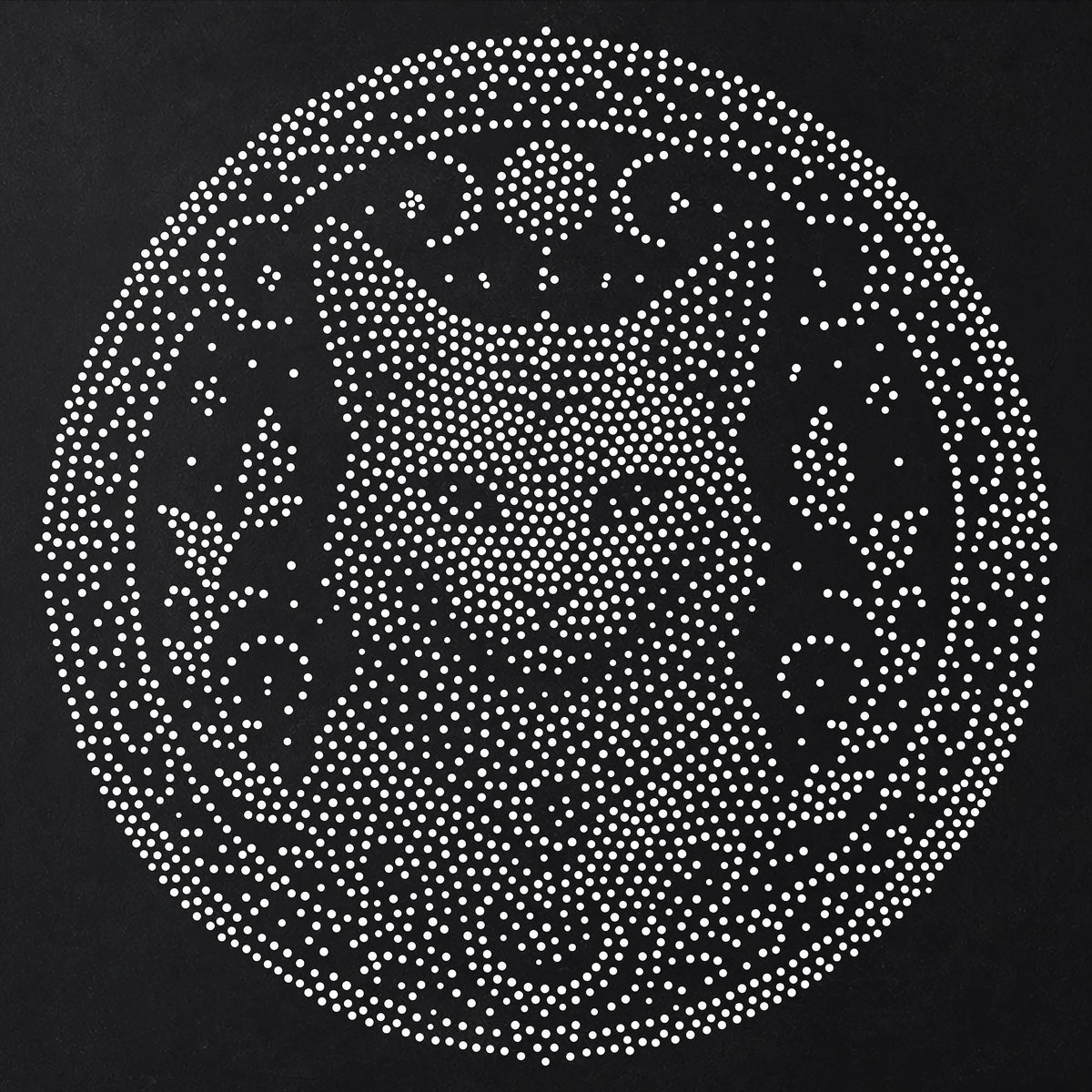 Celestial Cat Medallion reusable Mylar stencil