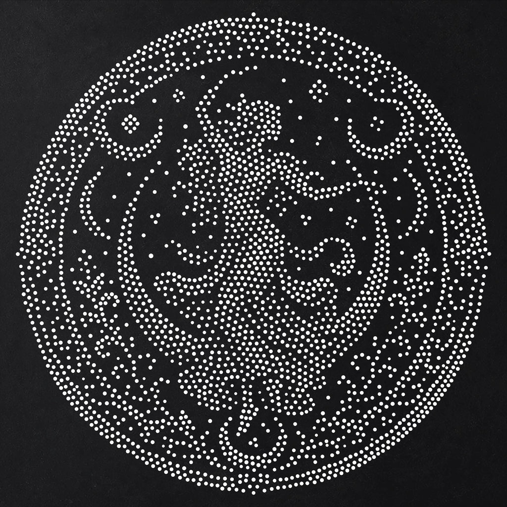 Dancing Woman Medallion reusable Mylar stencil