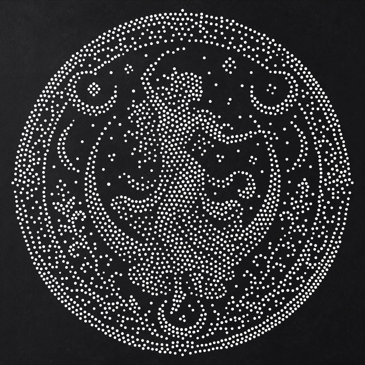 Dancing Woman Medallion reusable Mylar stencil