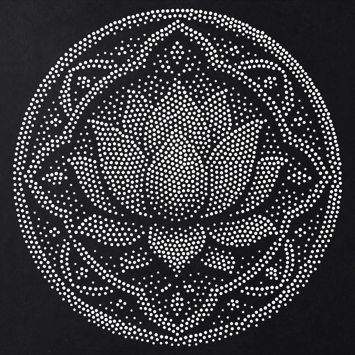 Lotus Flower Mandala reusable Mylar stencil