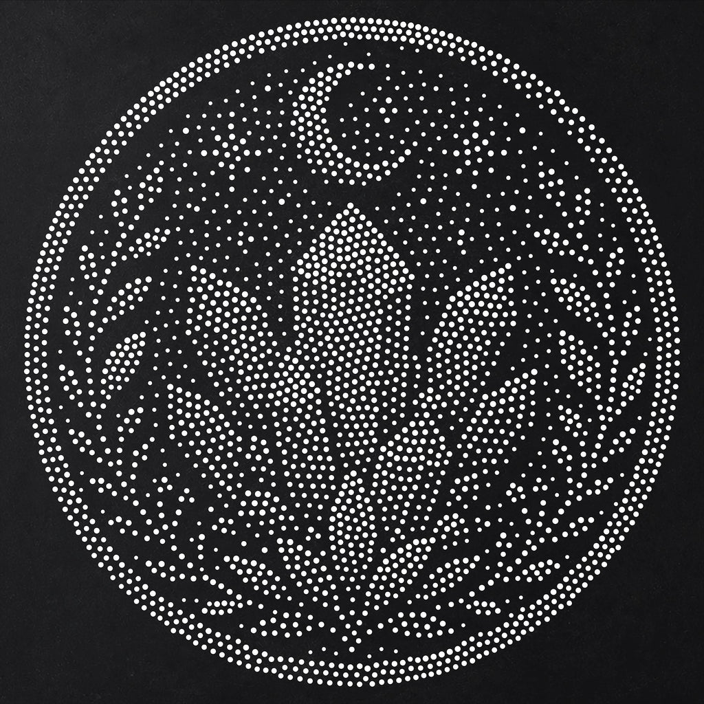 Celestial Crystal Medallion reusable Mylar stencil