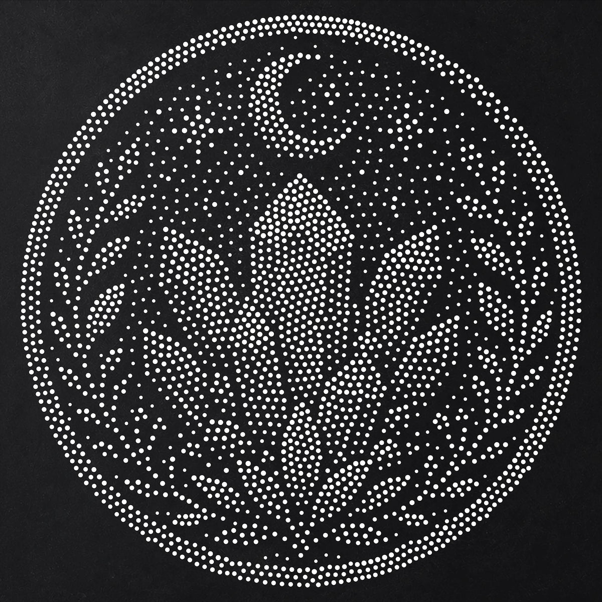 Celestial Crystal Medallion reusable Mylar stencil