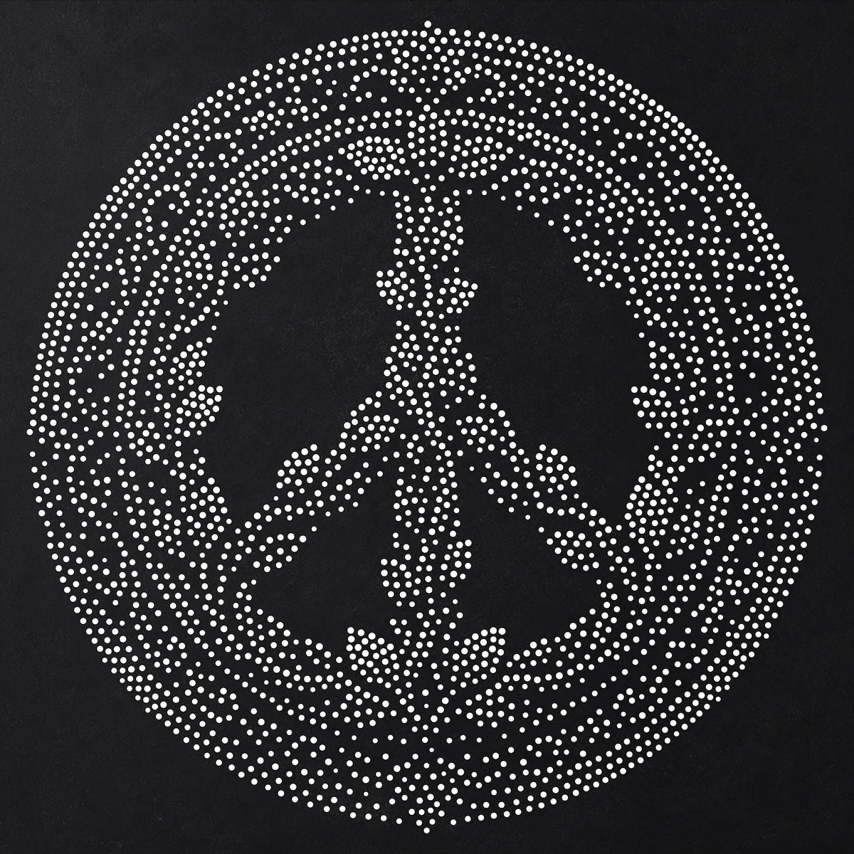 Peace Symbol Medallion reusable Mylar stencil