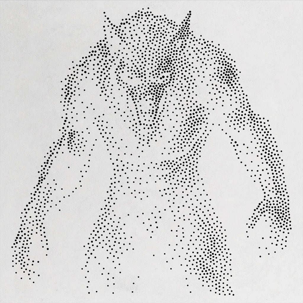 Werewolf Stipple Art Halloween reusable Mylar stencil