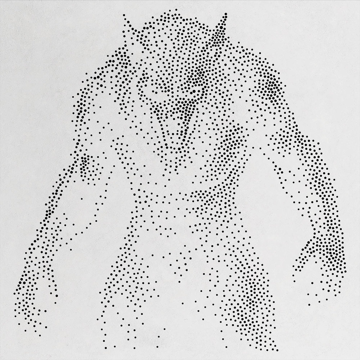 Werewolf Stipple Art Halloween reusable Mylar stencil