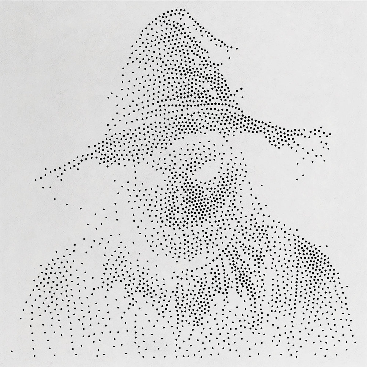 Scarecrow Stipple Art Halloween reusable Mylar stencil