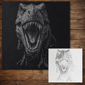 T Rex Dinosaur reusable Mylar stencil