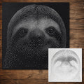 Sloth reusable Mylar stencil