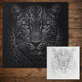 Leopard reusable Mylar stencil