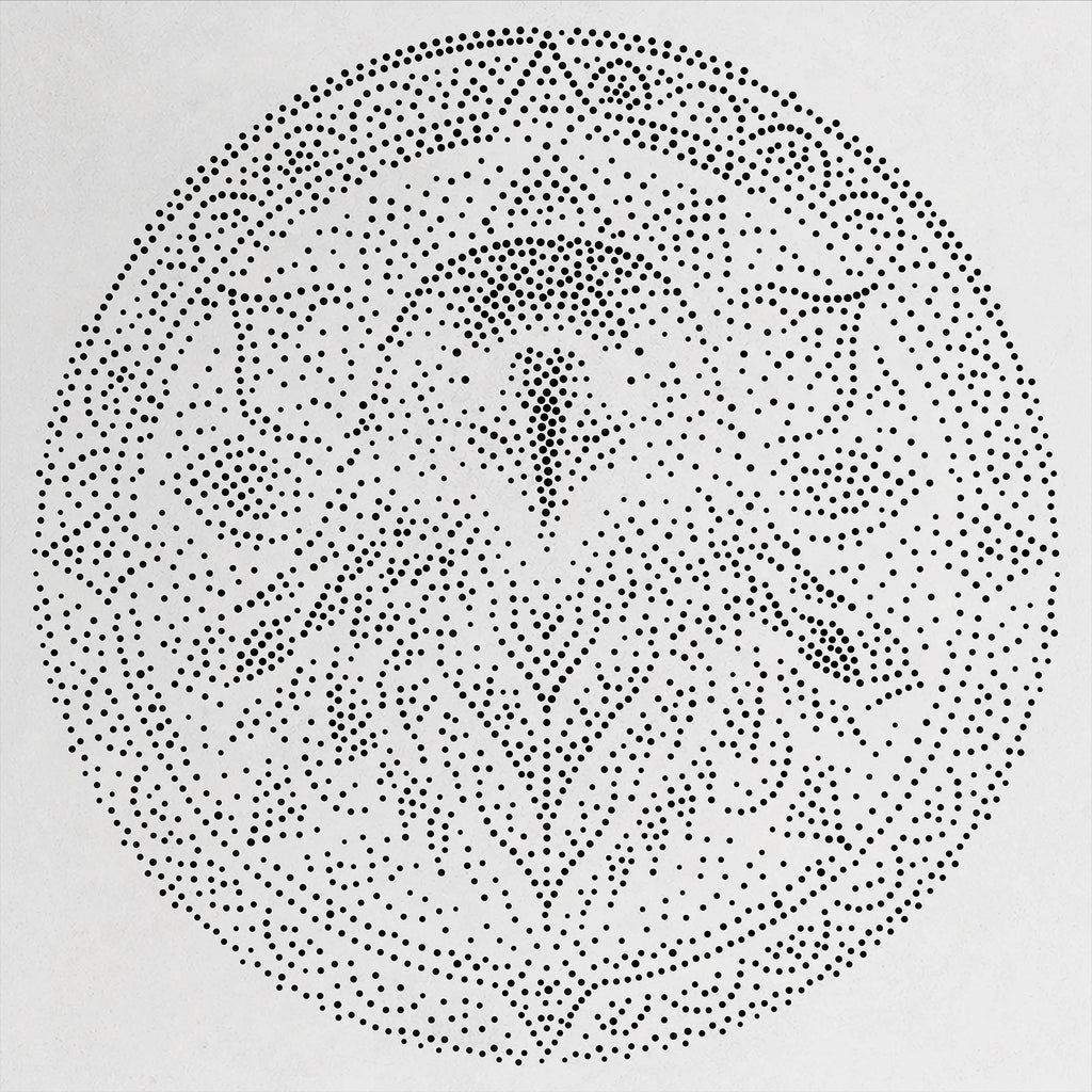 Raven Mandala reusable Mylar stencil