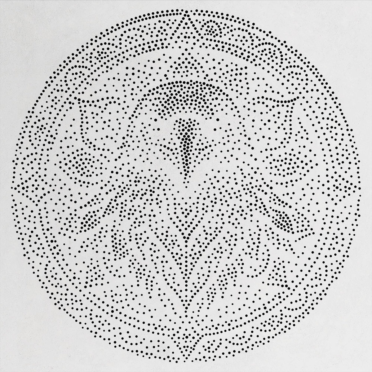 Raven Mandala reusable Mylar stencil
