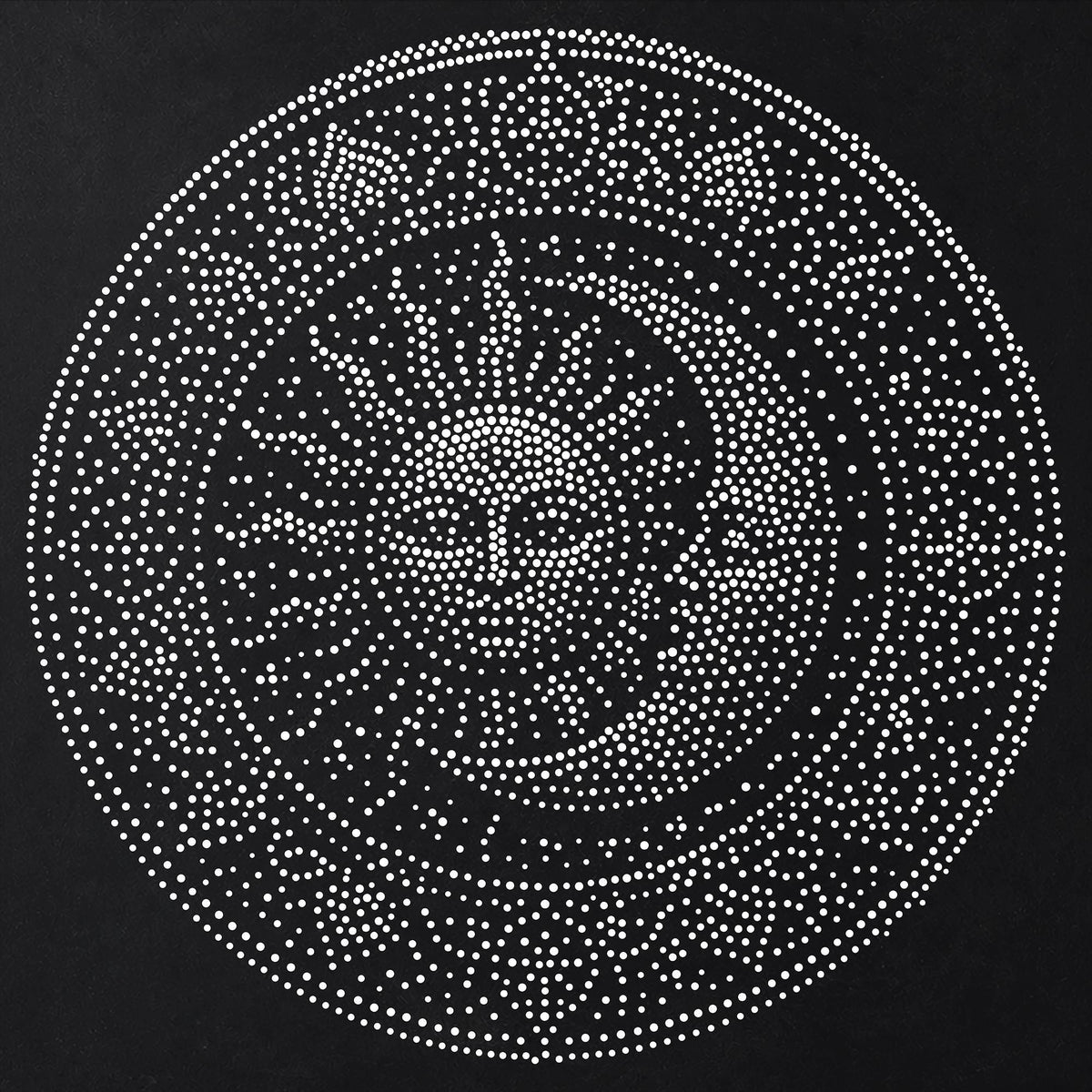 Sun Moon Mandala reusable Mylar stencil