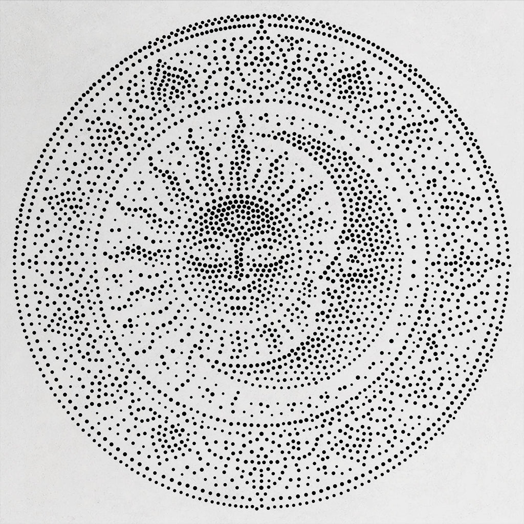 Sun Moon Mandala reusable Mylar stencil