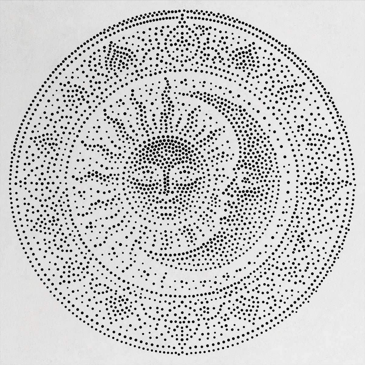 Sun Moon Mandala reusable Mylar stencil