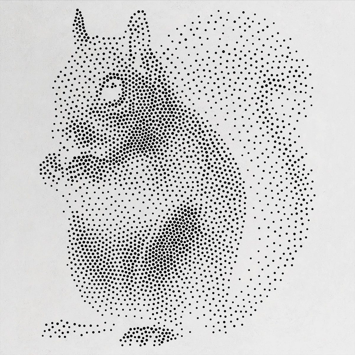 Squirrel reusable Mylar stencil