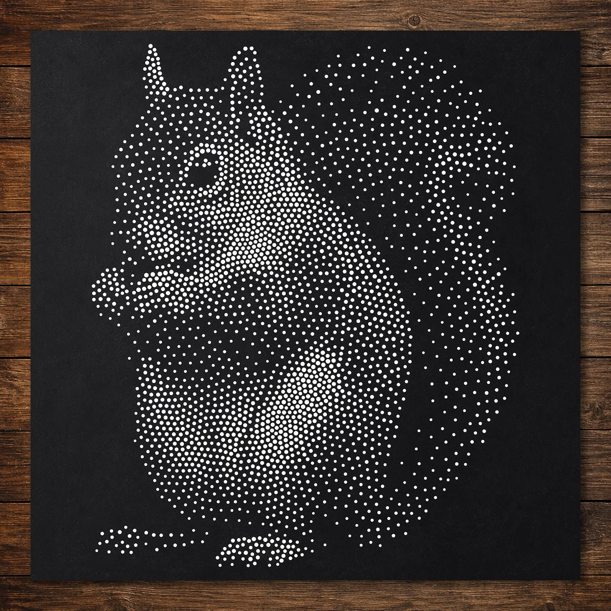 Squirrel reusable Mylar stencil