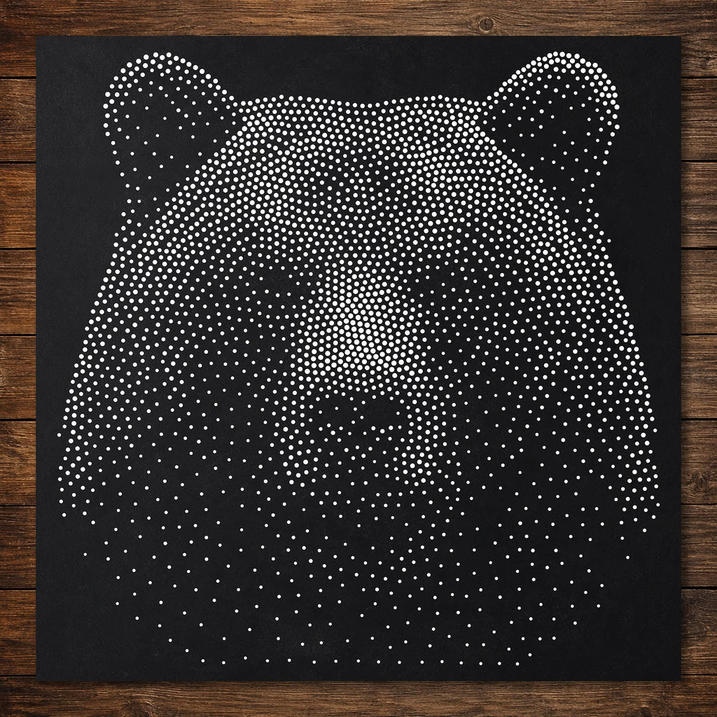 Bear reusable Mylar stencil