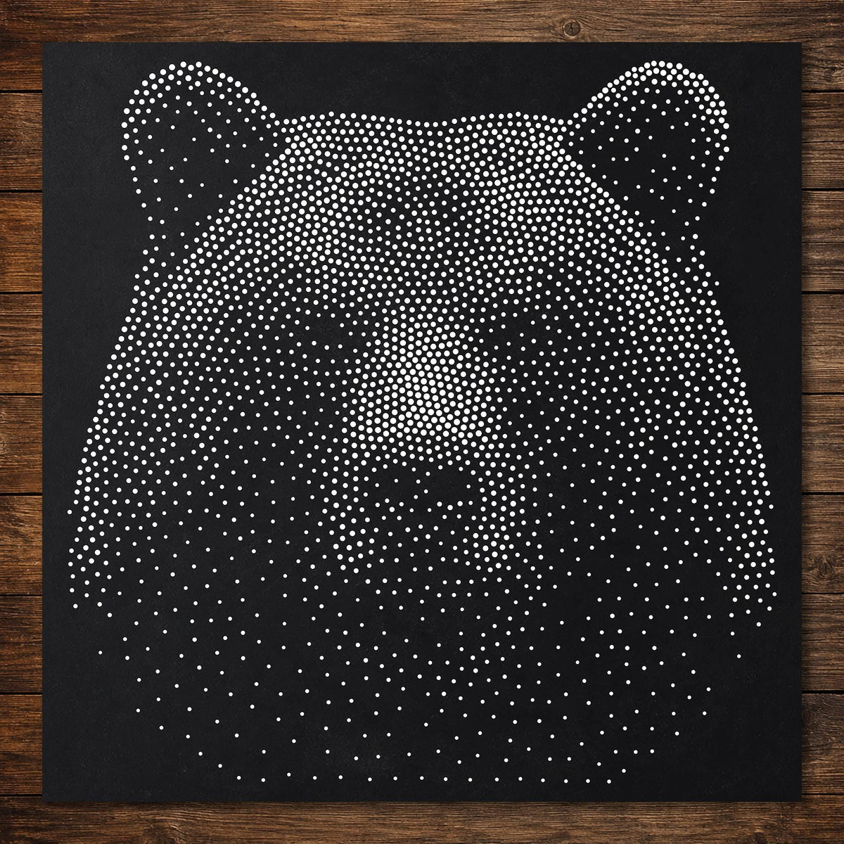 Bear reusable Mylar stencil