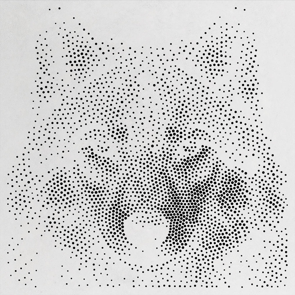 Wolf Head reusable Mylar stencil