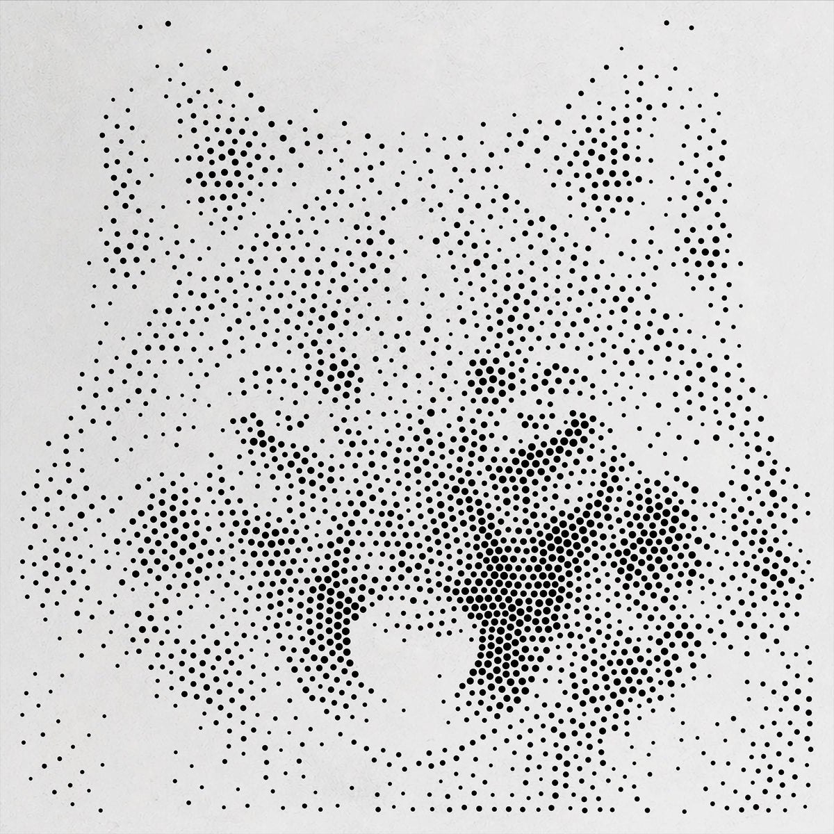Wolf Head reusable Mylar stencil