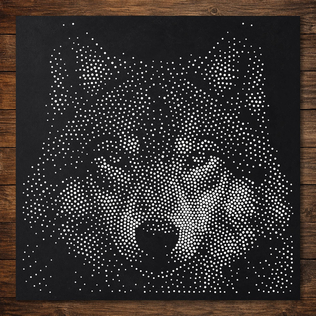 Wolf Head reusable Mylar stencil