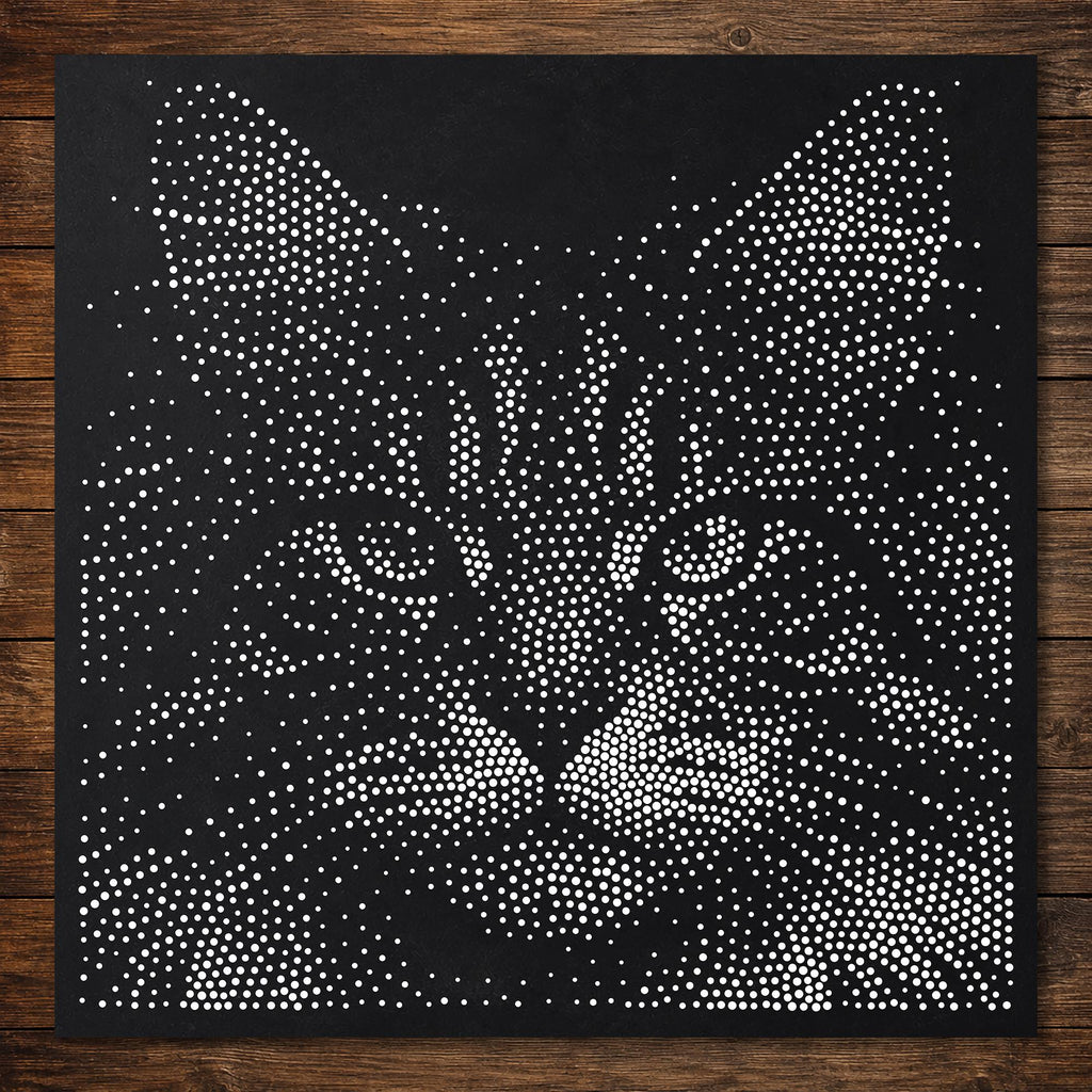 Cat reusable Mylar stencil