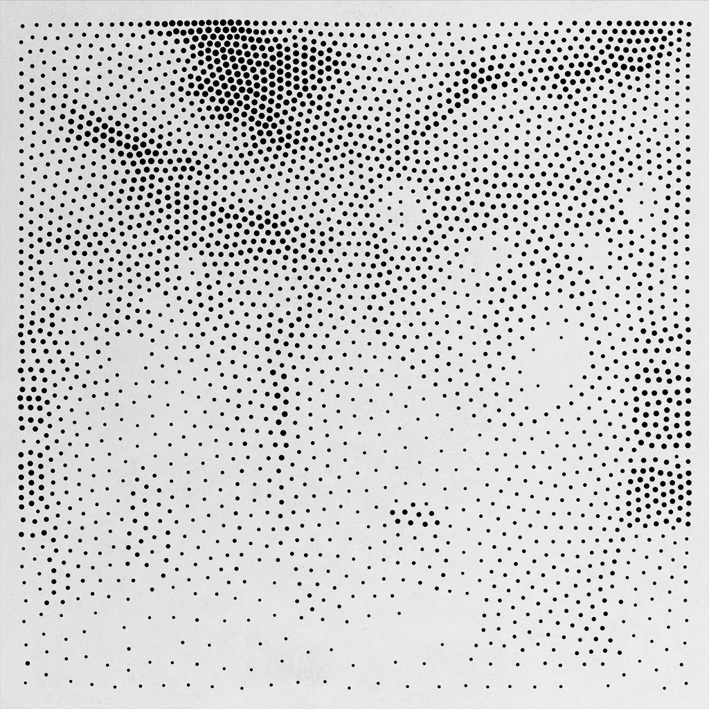 Polar Bear Stipple Art Mylar reusable Mylar stencil