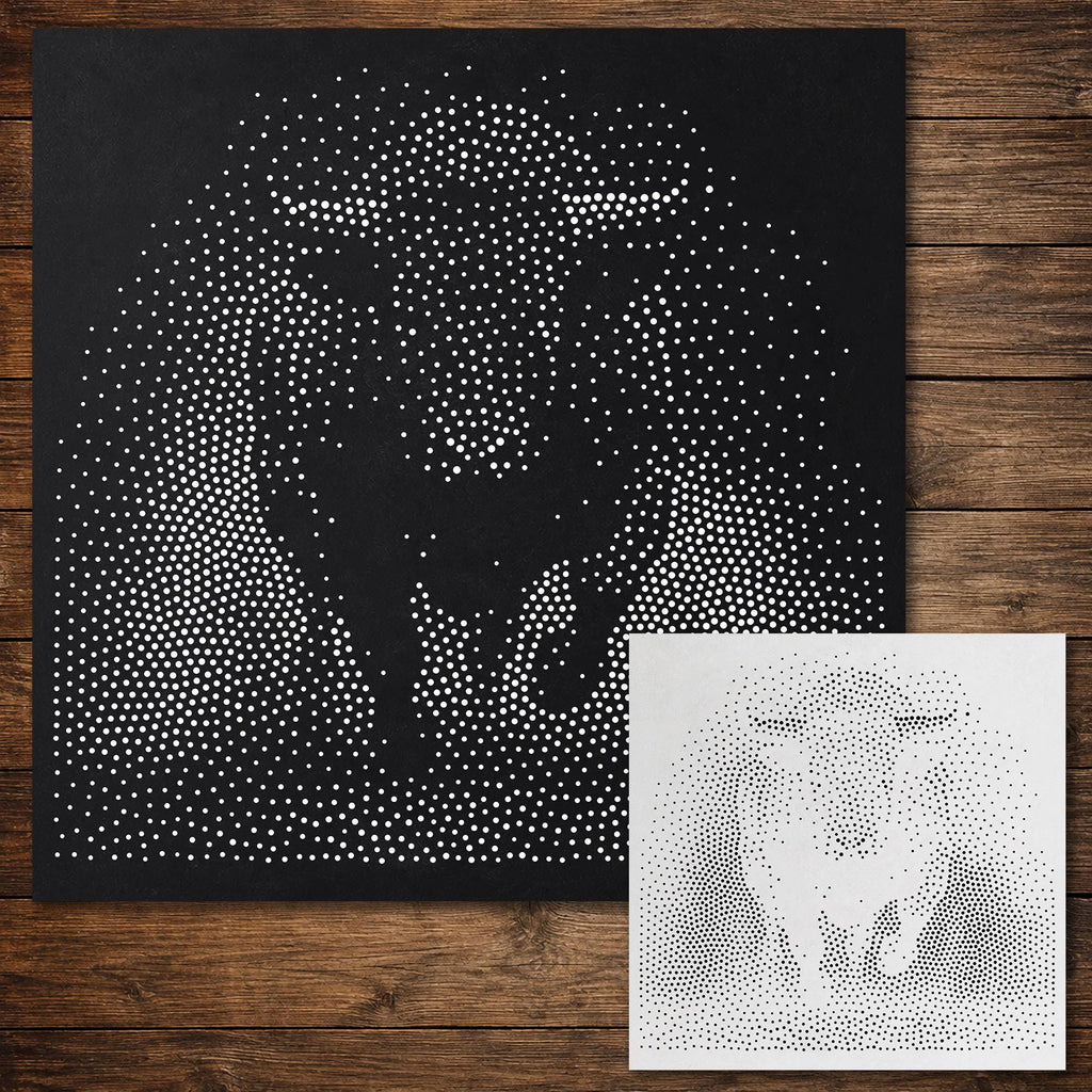 Charging Bull reusable Mylar stencil