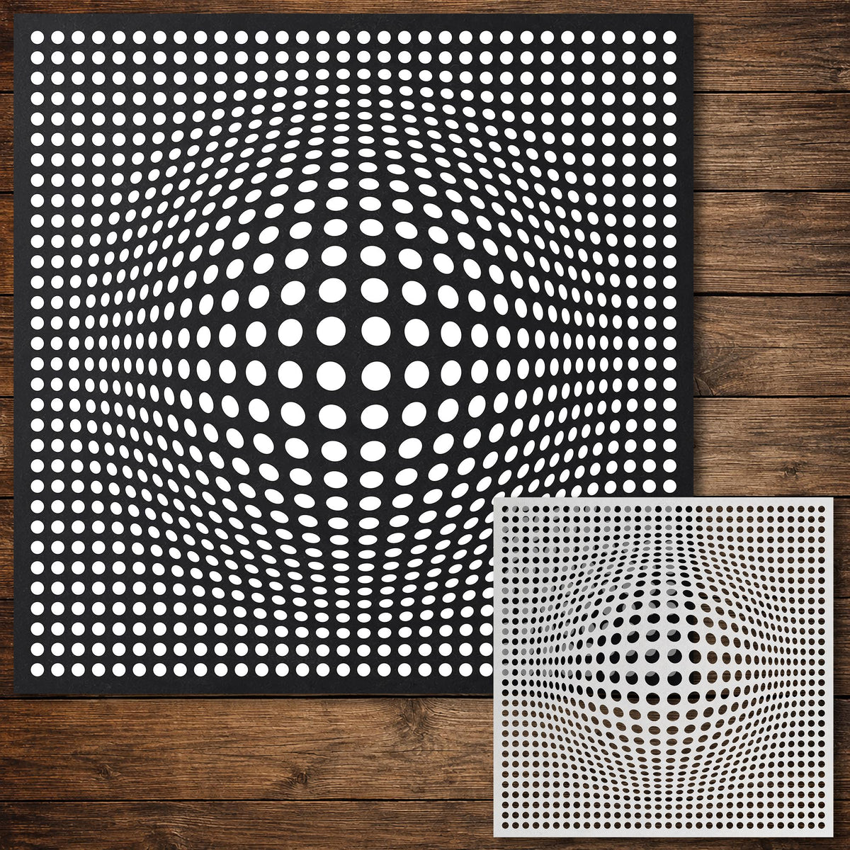 Geometric Grid #2 reusable Mylar stencil