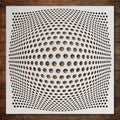Geometric Grid #3 reusable Mylar stencil