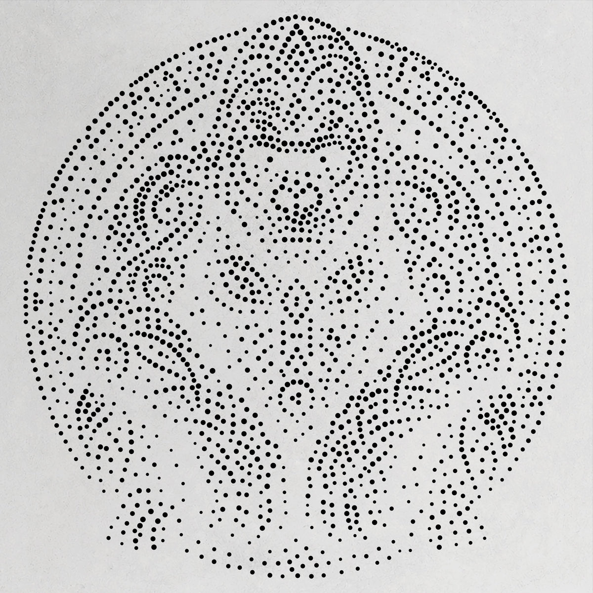 Tribal Gorilla Mandala reusable Mylar stencil