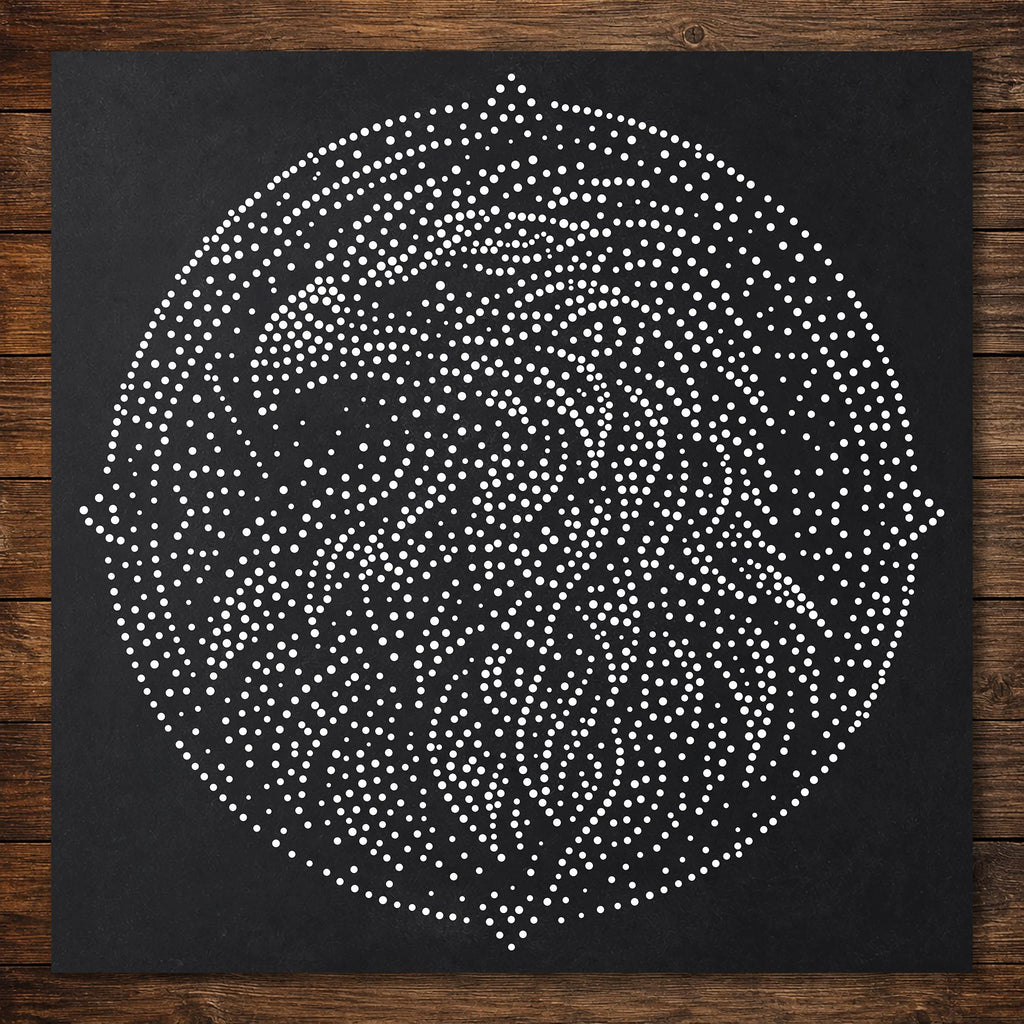 Tribal Eagle Mandala reusable Mylar stencil