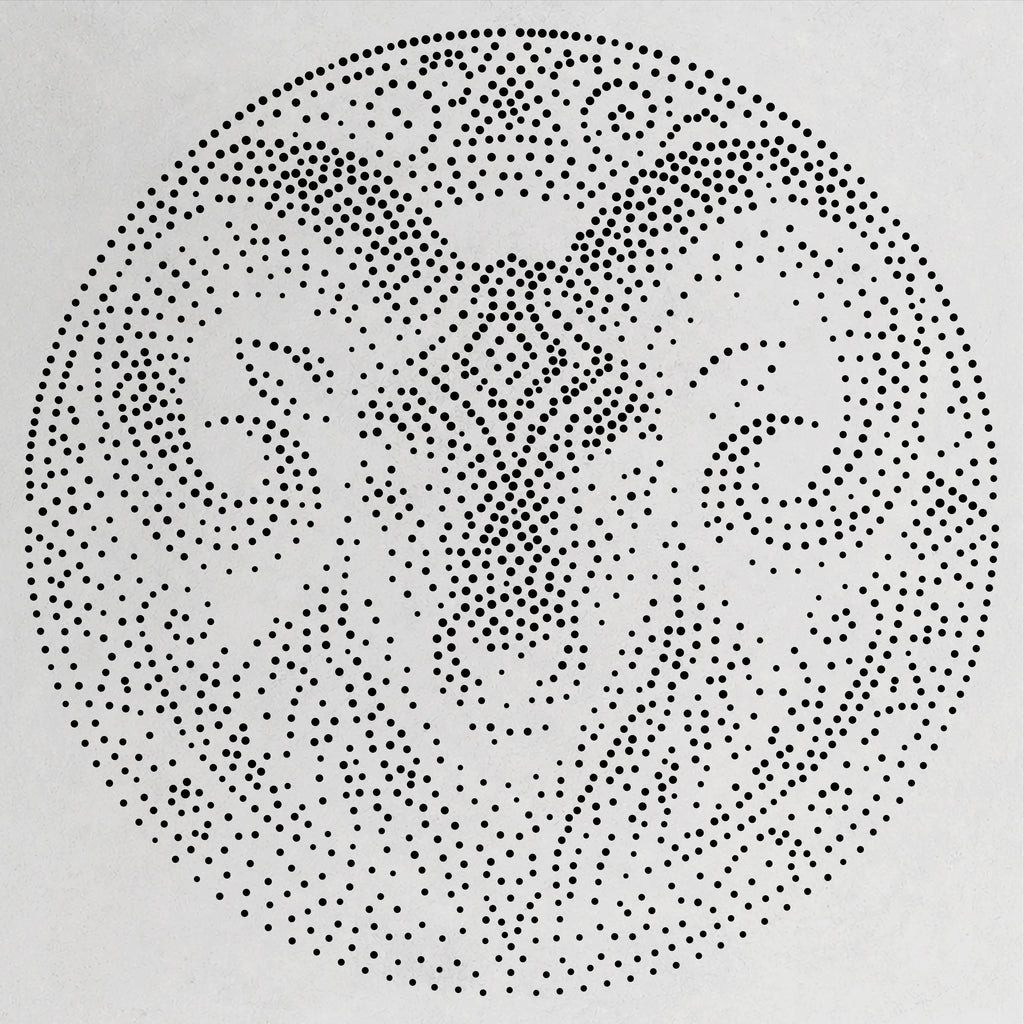 Tribal Ram Mandala reusable Mylar stencil