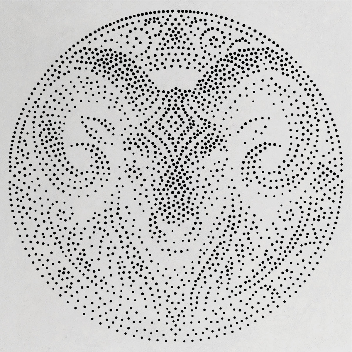 Tribal Ram Mandala reusable Mylar stencil