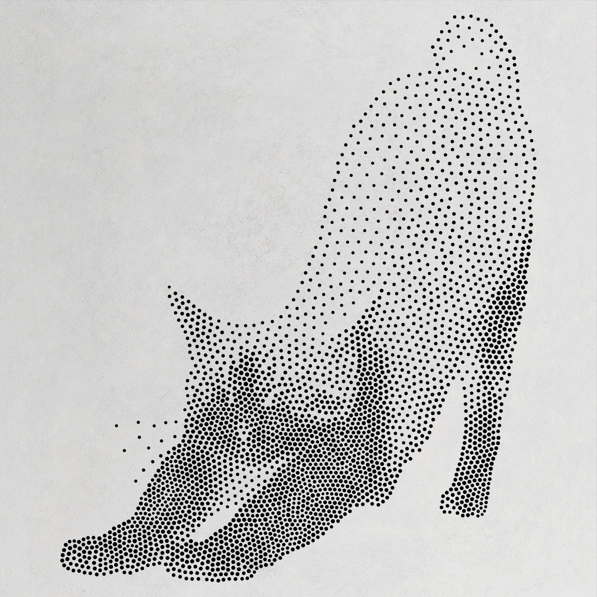 Cat Stretching reusable Mylar stencil