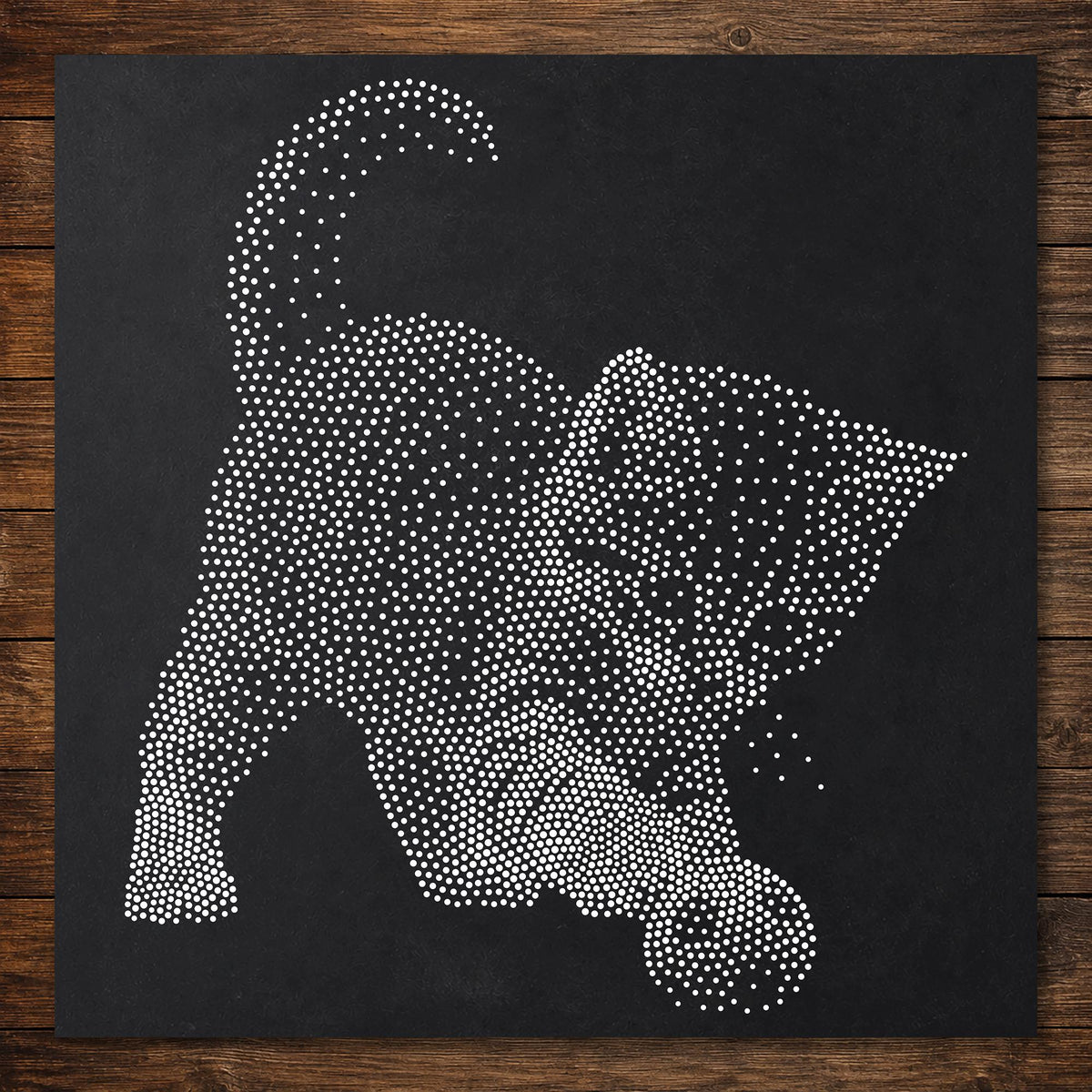 Cute Kitten Playing With Ball reusable Mylar stencil