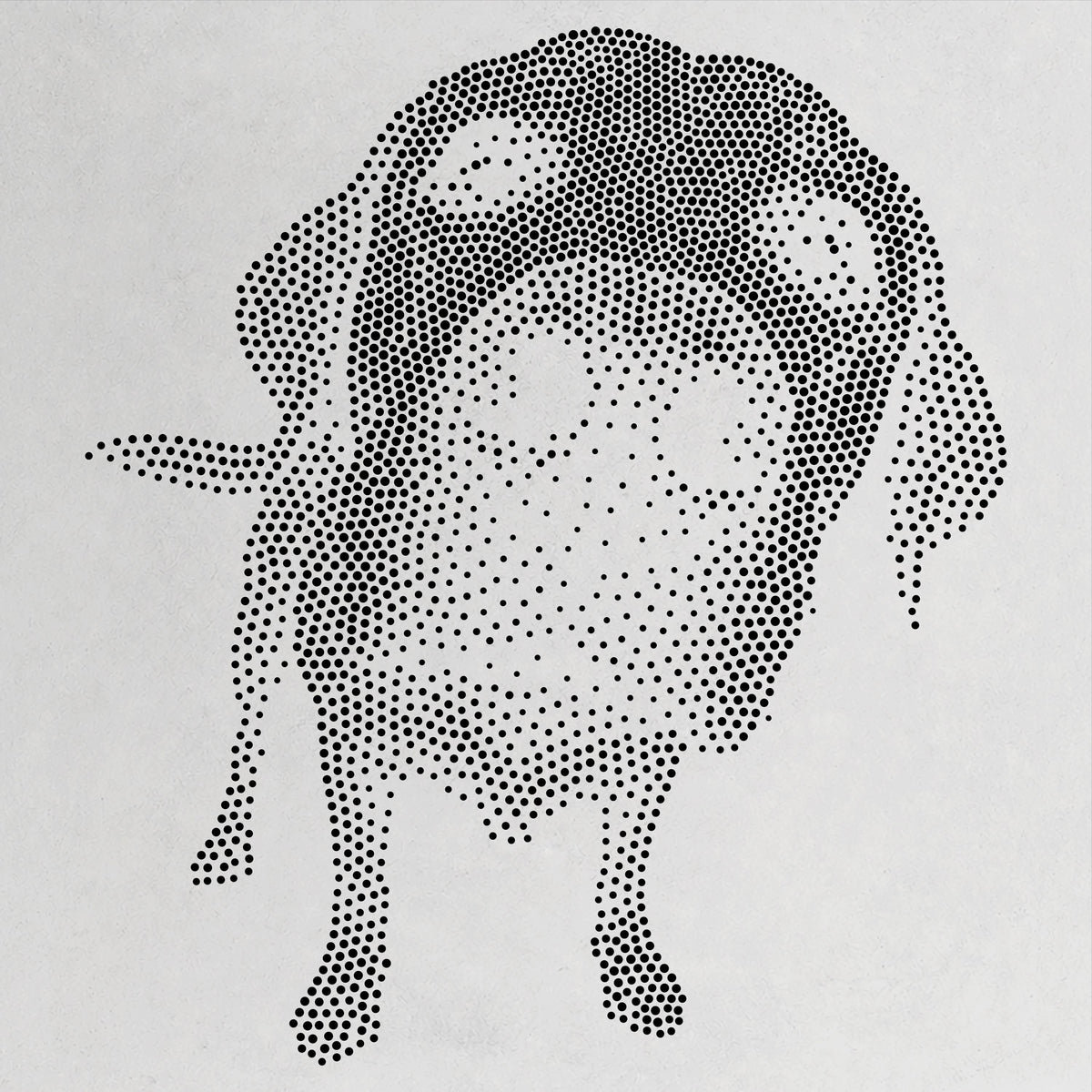 Labrador Retriever Nose Close Up Dog reusable Mylar stencil