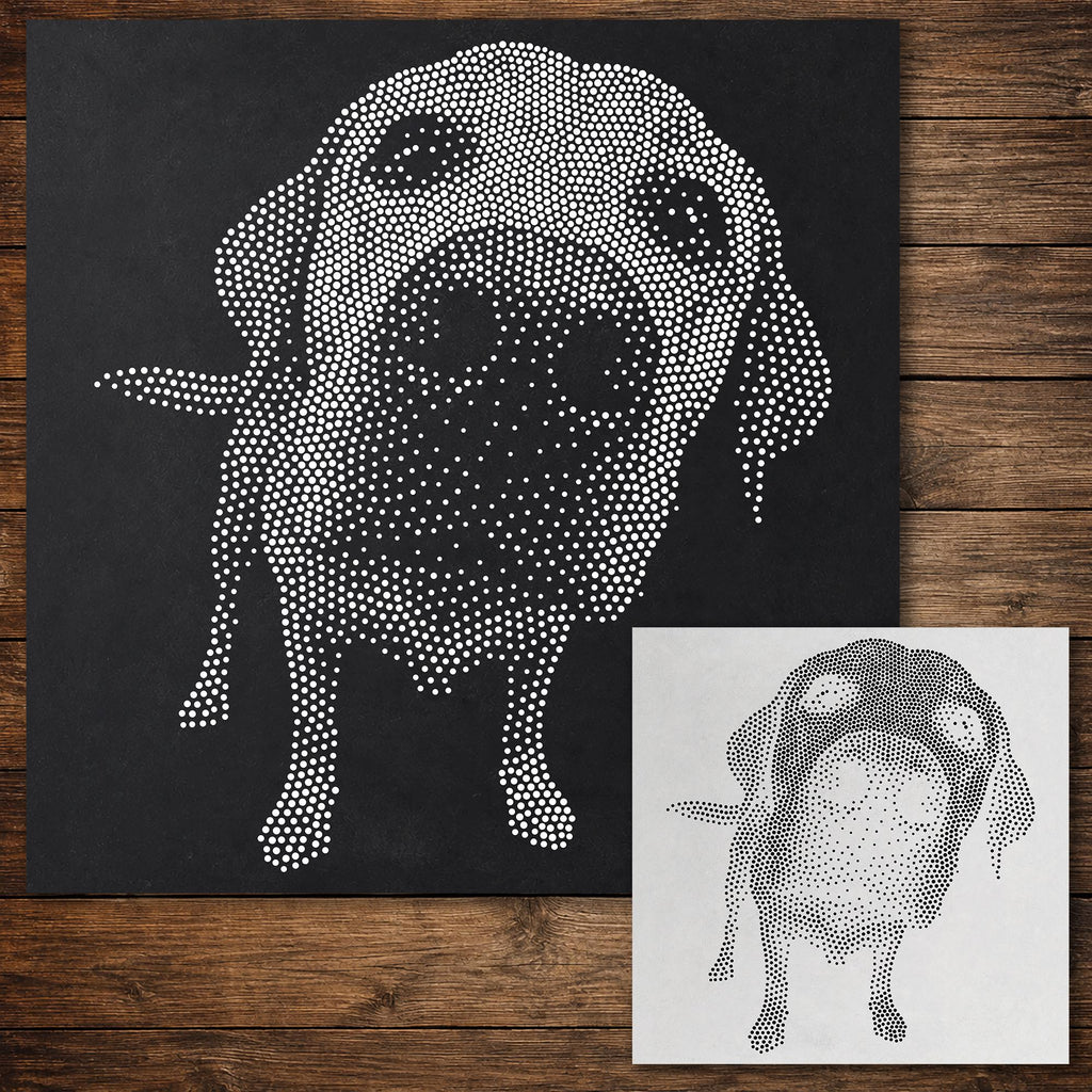 Labrador Retriever Nose Close Up Dog reusable Mylar stencil