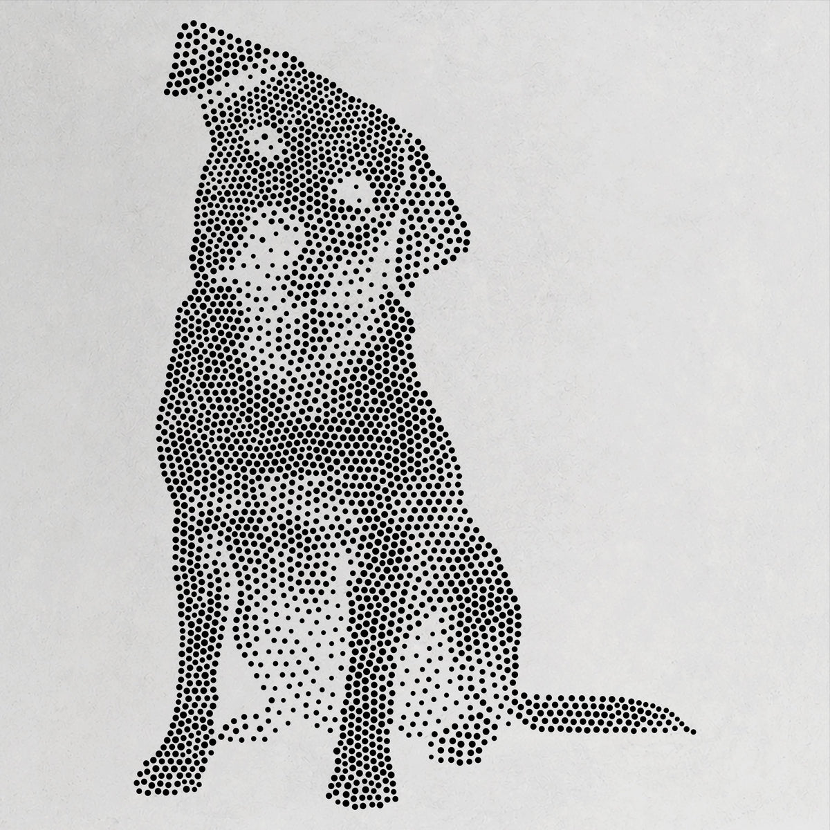 Labrador Retriever Alert Dog reusable Mylar stencil