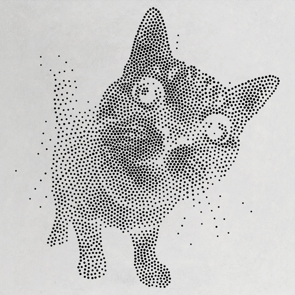 Tabby Cat Close Up reusable Mylar stencil