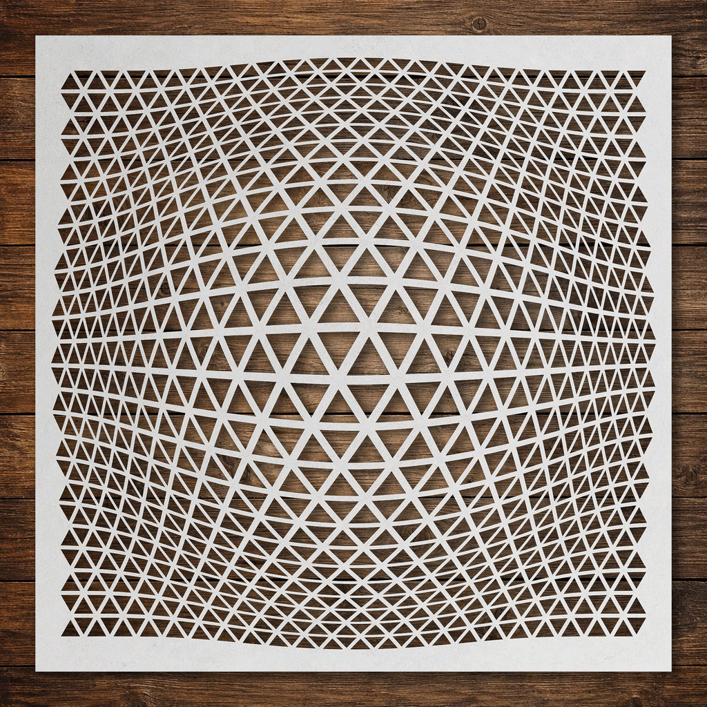 Geometric Grid #6 reusable Mylar stencil