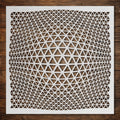 Geometric Grid #6 reusable Mylar stencil