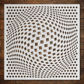 Geometric Grid #9 reusable Mylar stencil