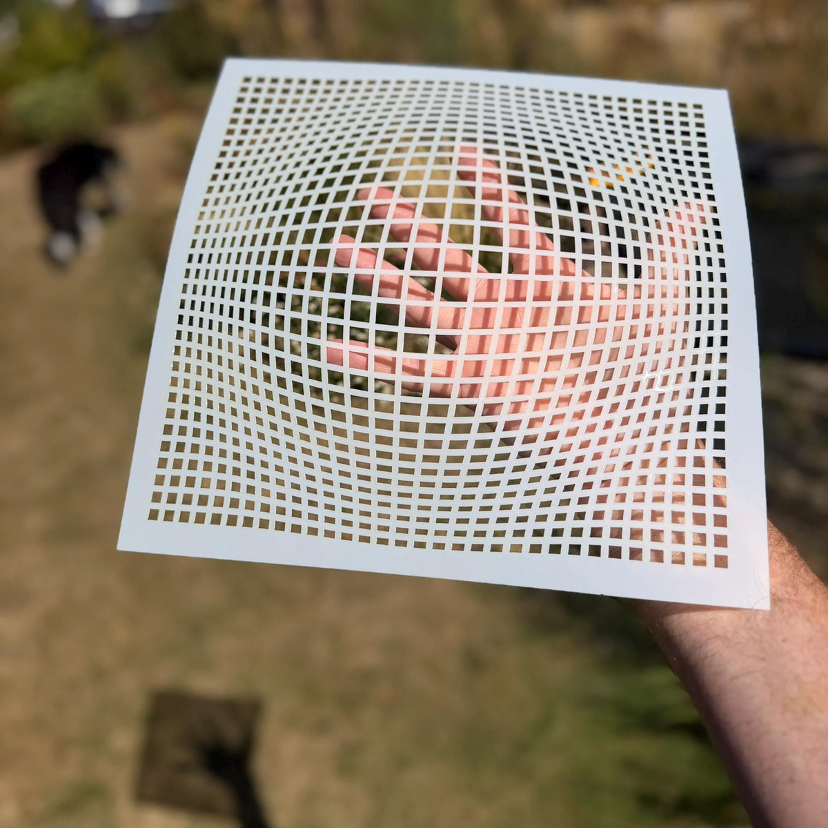 Geometric Grid #1 reusable Mylar stencil