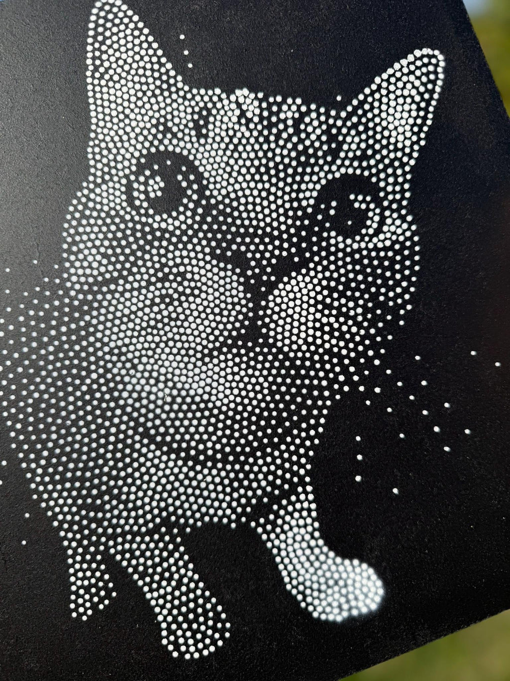 Tabby Cat Close Up reusable Mylar stencil